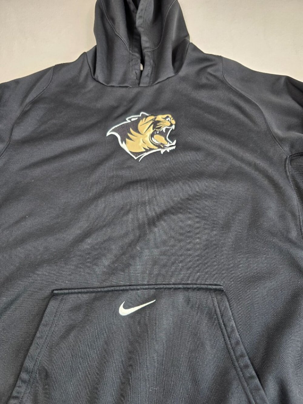 Nike Therma-Fit Black  Carolina Panthers  Hoodie Large - Picture 2 of 7